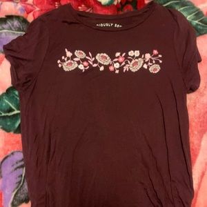 Large flowy tee